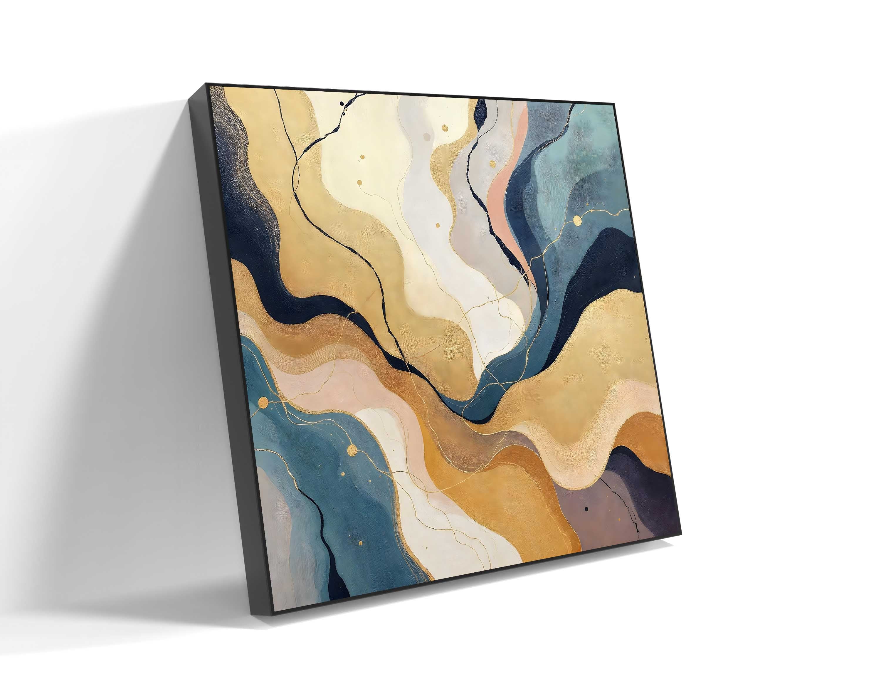 Gilded Marble Flow