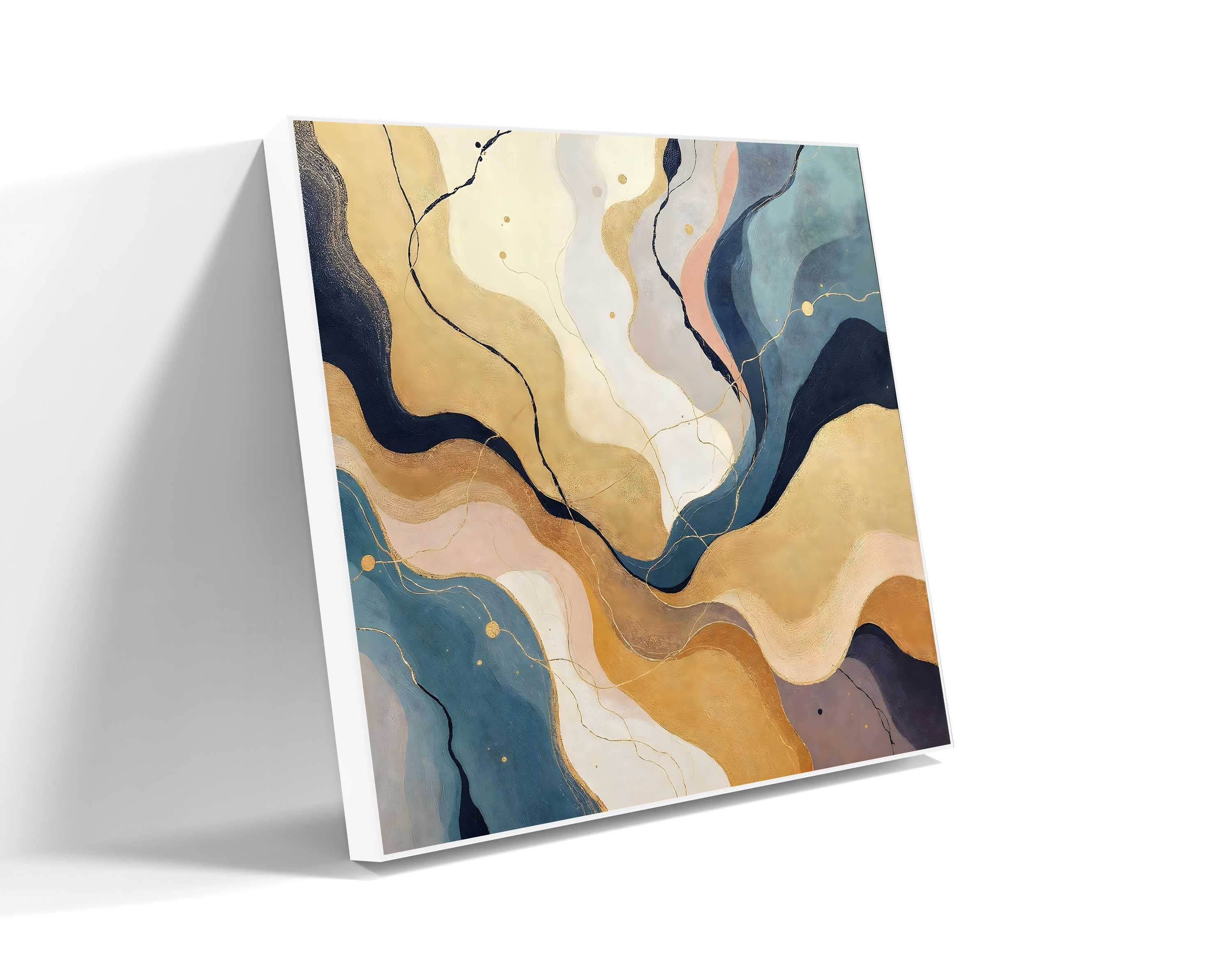 Gilded Marble Flow