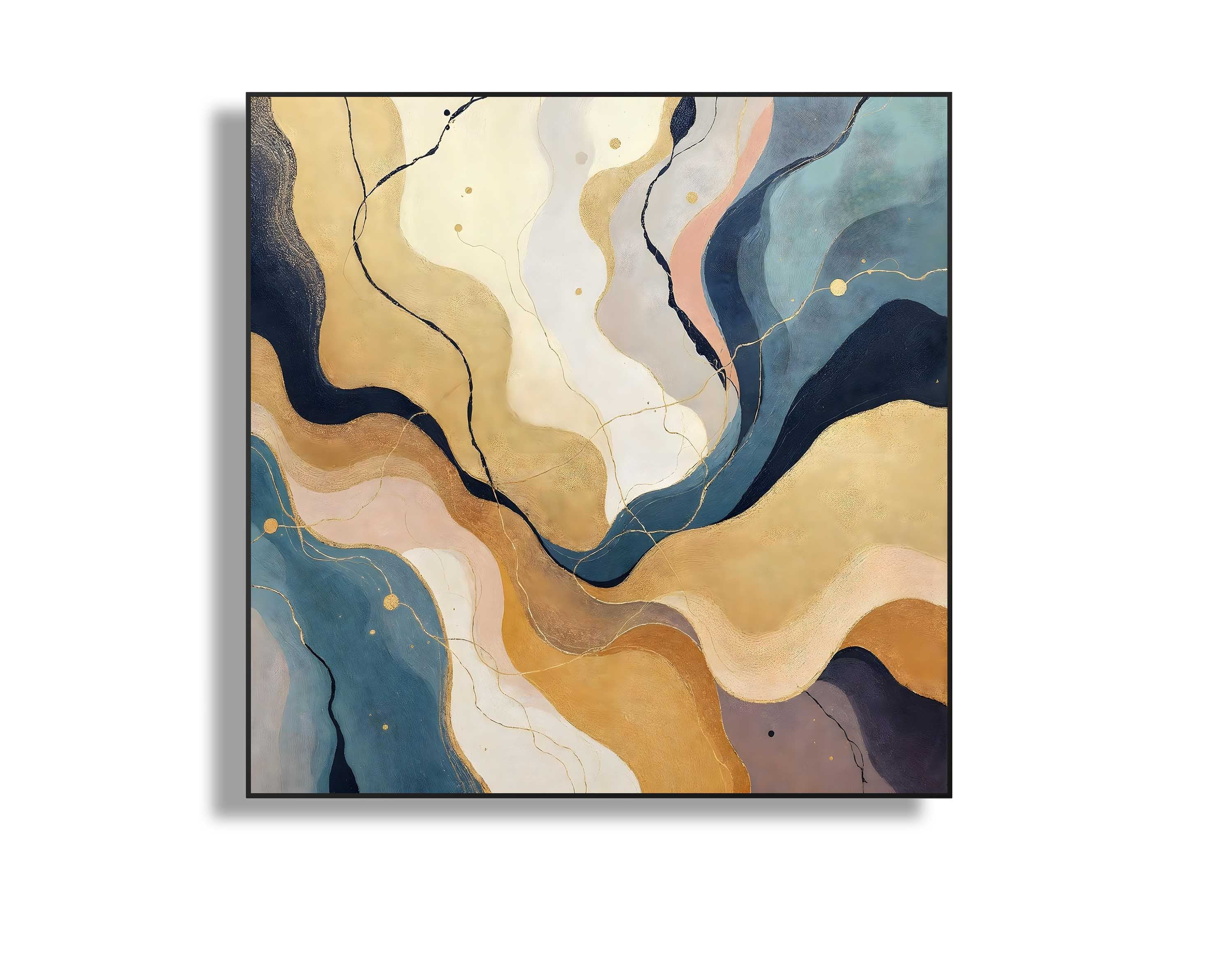 Gilded Marble Flow