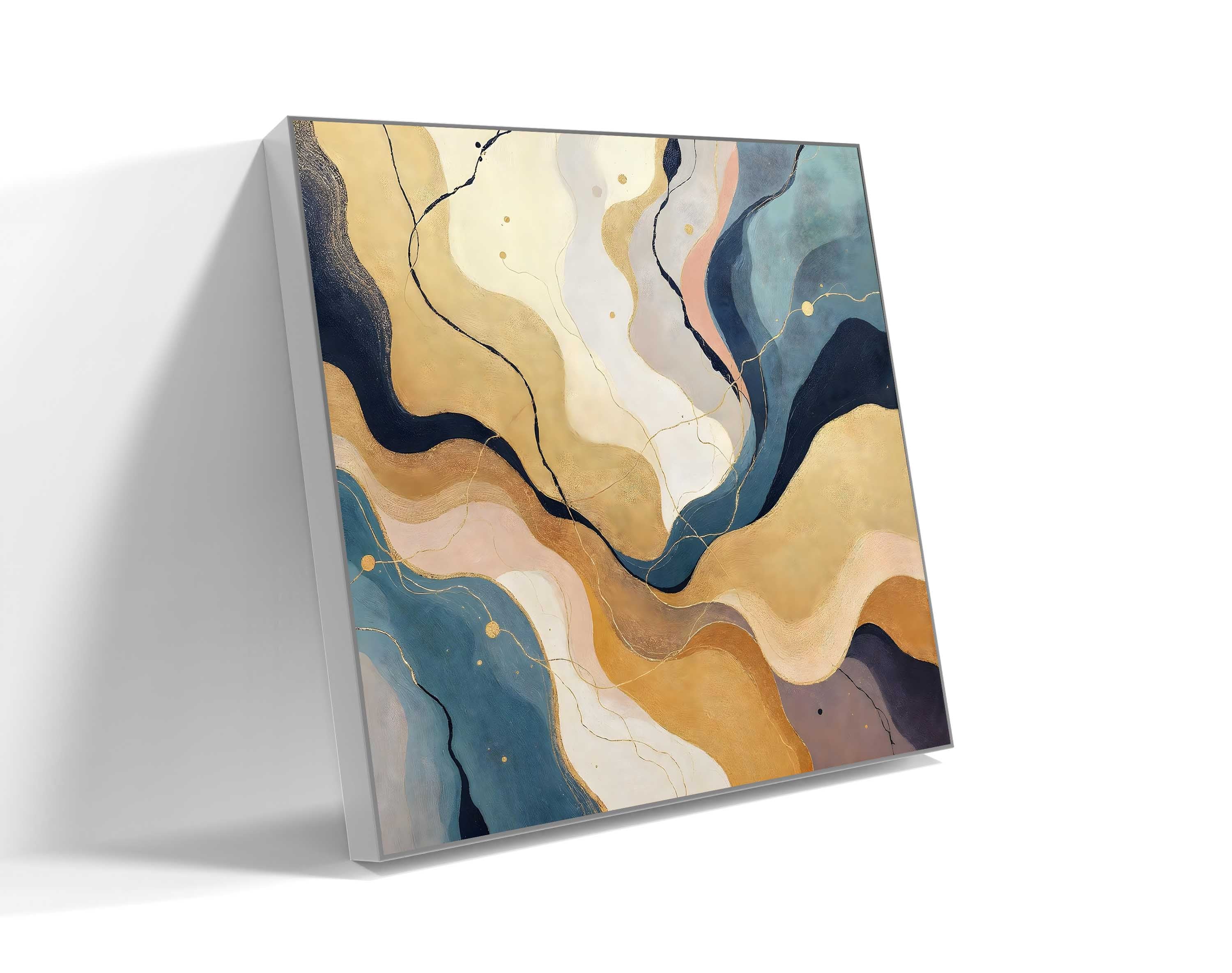 Gilded Marble Flow