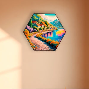 Serene Lakeside Village